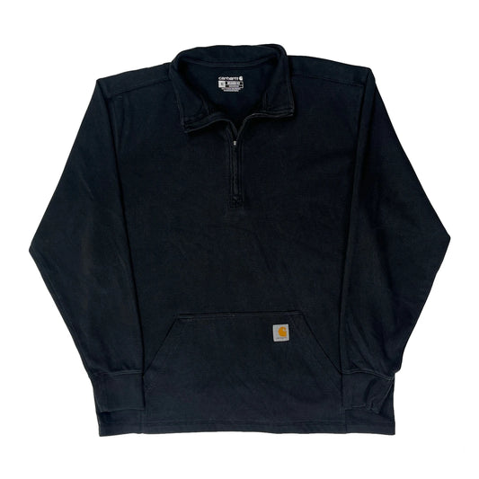 Carhartt 1/4 Zip - XL Black Cotton