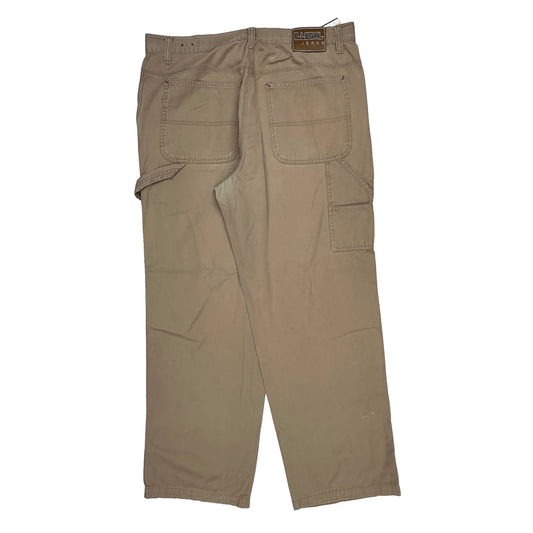 Illegal Cargo Trousers - 38W 31L Beige Cotton