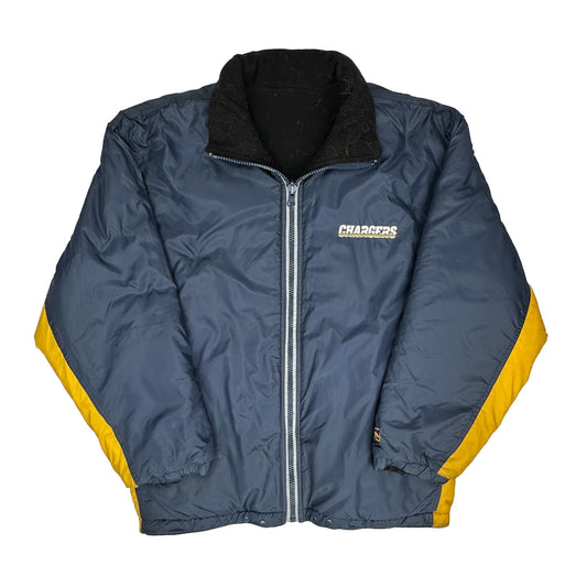 Chargers Nfl Reversible Puffer - Medium Navy Nylon