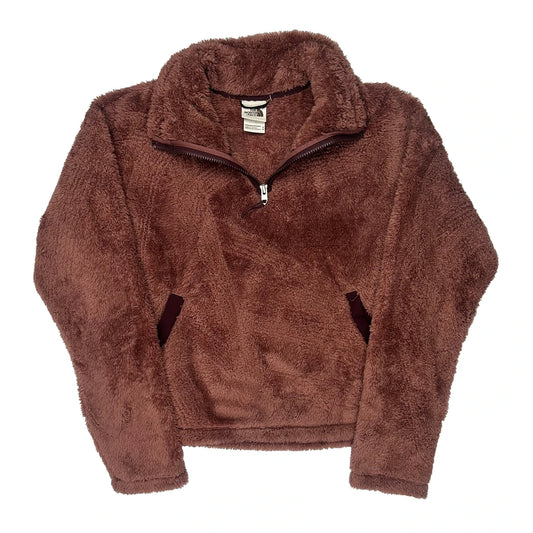 The North Face Fleece - Medium Burgundy Faux Fur