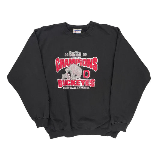 Ohio State University Hanes College Sweatshirt - XL Black Cotton