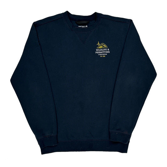 Wildlife & Permitting Symposium Carhartt Sweatshirt - Medium Navy Cotton