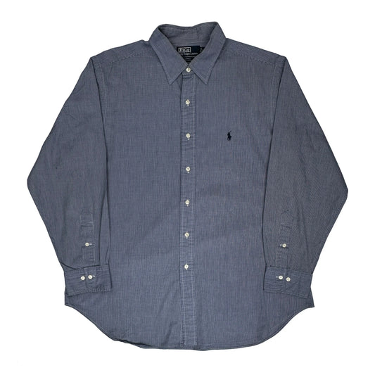 Lowell Polo By Ralph Lauren Striped Shirt - XL Blue Cotton