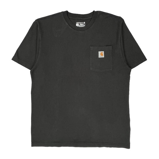 Carhartt T-Shirt - Medium Black Cotton