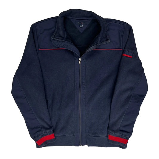 Vintage Tommy Hilfiger Jacket - Large Navy Cotton Blend