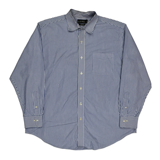 Ralph Lauren Striped Shirt - XL Blue Cotton