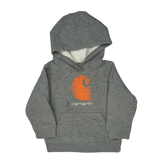 Age 2 Carhartt Hoodie - 2XS Grey Cotton Blend