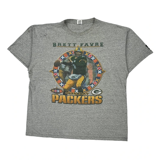 Green Bay Packers Starter Football T-Shirt - XL Grey Cotton