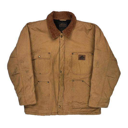 Old Mill Workwear Jacket - Large Brown Cotton