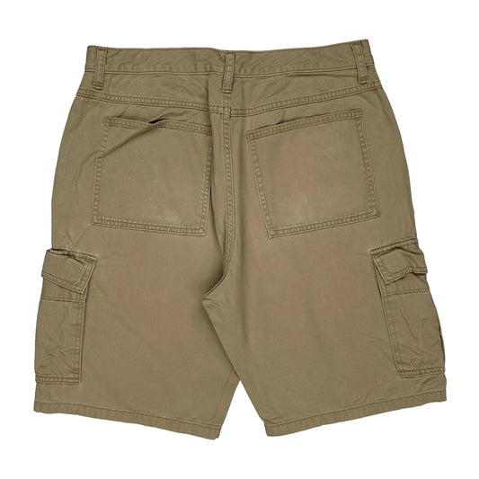 Wrangler Cargo Shorts - 32W 10L Khaki Cotton