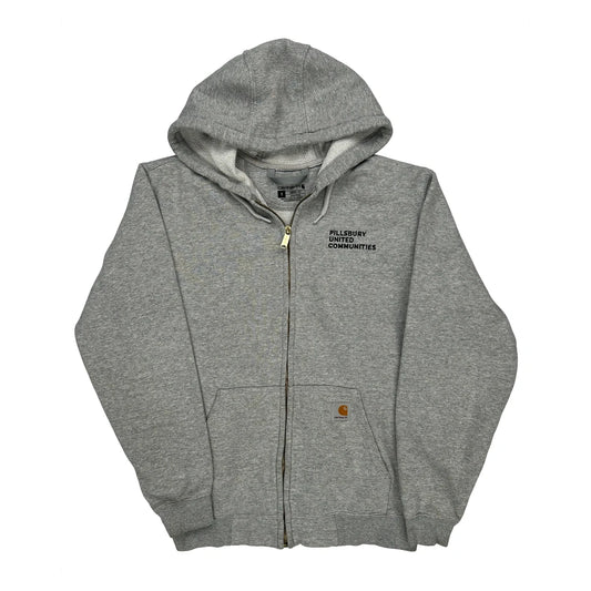 Pillsbury United Communities Carhartt Hoodie - Small Grey Cotton Blend