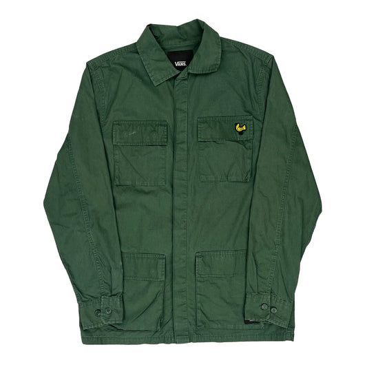 Vans Collared Jacket - Small Green Cotton