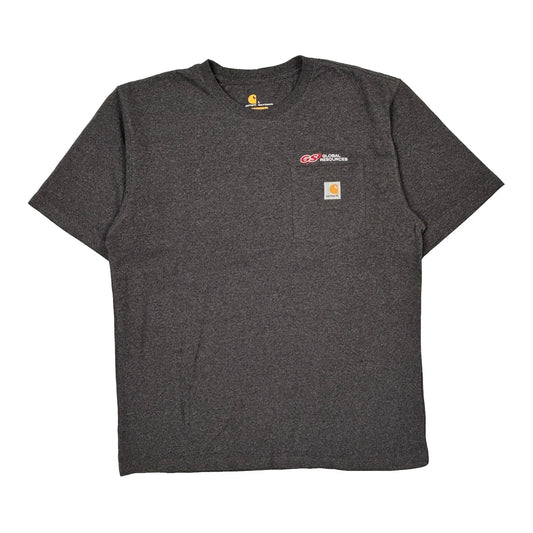 Vintage Global Resources Carhartt T-Shirt - Large Grey Cotton