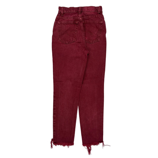 Levis Jeans - 24W UK 6 Red Cotton