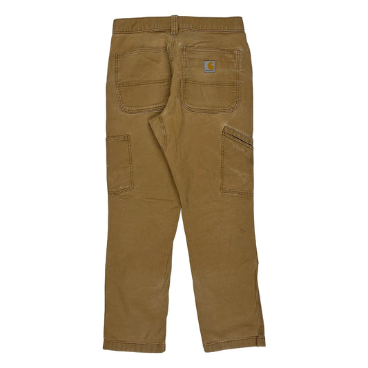 Carhartt Double Knee Carpenter Trousers - 30W 30L Brown Cotton