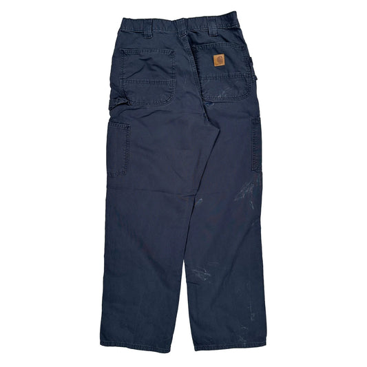 Carhartt Cargo Trousers - 29W 30L Navy Cotton