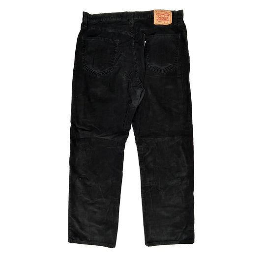 Levis Trousers - 34W 31L Black Cotton Blend