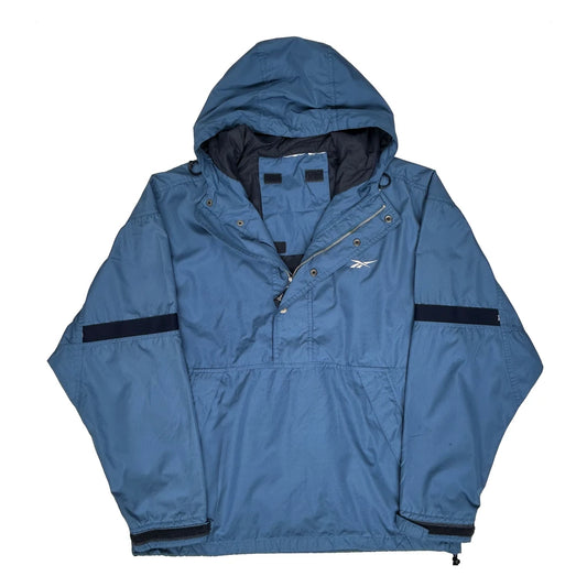 Reebok Anorak - Large Blue Nylon
