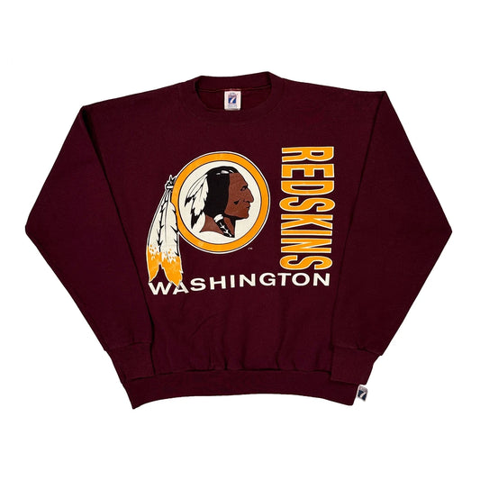 Made In USA Washington Redskins Logo 7 Graphic Sweatshirt - Medium Burgundy Cotton