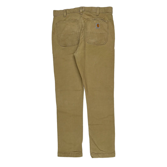 Carhartt Double Knee Carpenter Trousers - 33W 32L Khaki Cotton