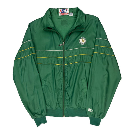 Oakland Athletics Starter Track Jacket - XL Green Nylon