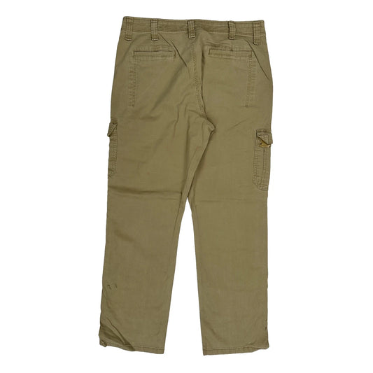 Wrangler Cargo Trousers - 34W 32L Khaki Cotton