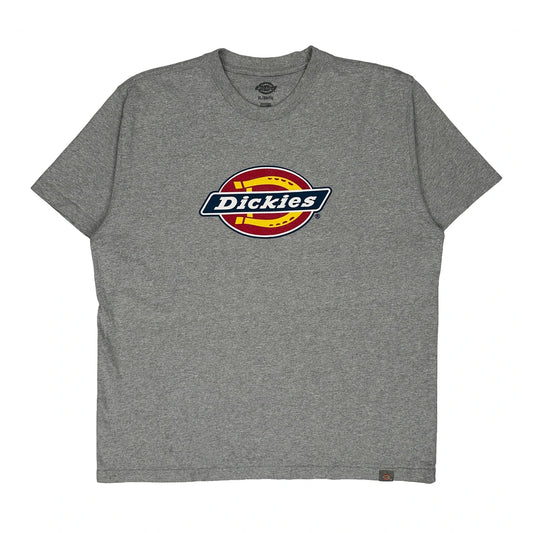 Vintage Dickies T-Shirt - XL Grey Cotton