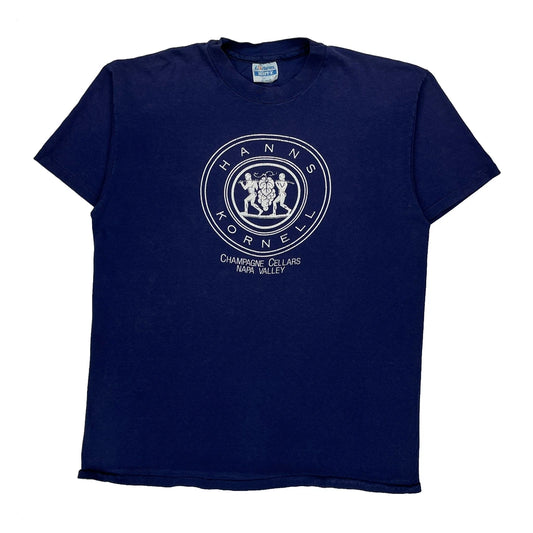 Napa Valley Hanes Graphic T-Shirt - XL Blue Cotton