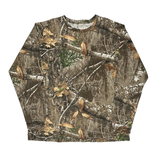 Vintage Berne Camo Long Sleeve T-Shirt - XL Camo Cotton