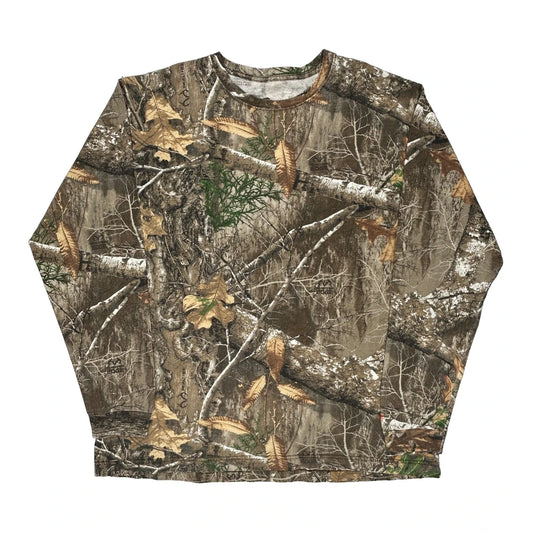 Berne Camo Long Sleeve T-Shirt - XL Camo Cotton