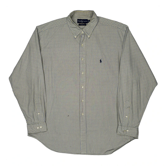 Yarmouth Ralph Lauren Checked Shirt - XL Yellow Cotton