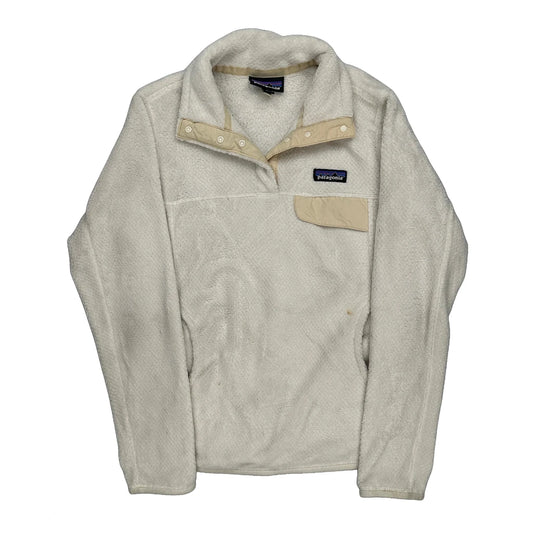 Patagonia Fleece - Small Cream Polyester