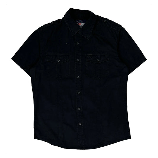 Ecko Unltd Short Sleeve Shirt - Medium Black Cotton