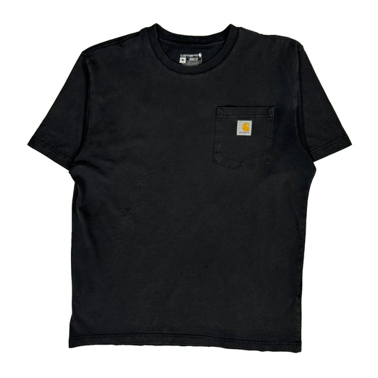Carhartt T-Shirt - Medium Black Cotton