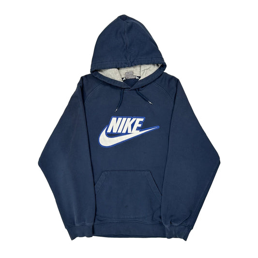 Nike Hoodie - Large Navy Cotton
