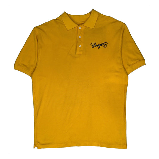 Coogi Polo Shirt - Large Yellow Cotton