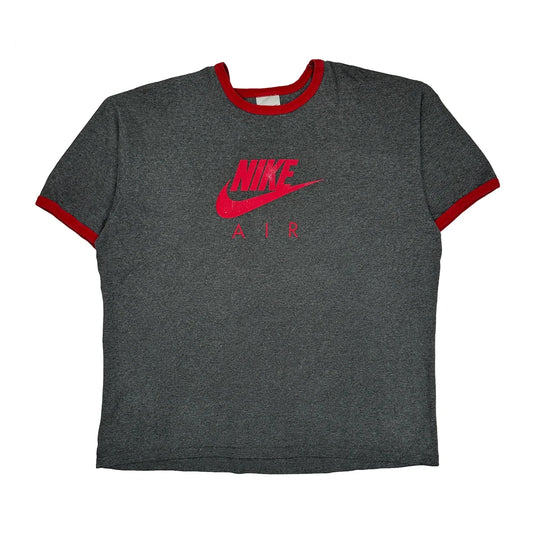 Nike T-Shirt - Large Grey Cotton