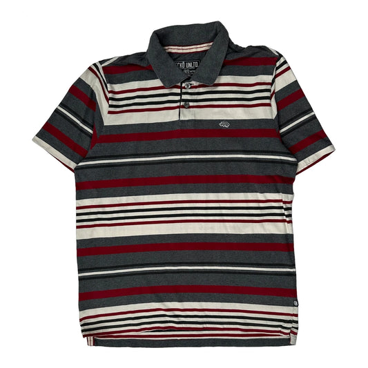 Ecko Unltd Striped Polo Shirt - XL Grey Cotton