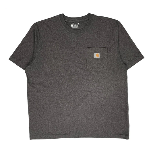 Carhartt T-Shirt - Large Grey Cotton