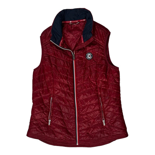 Tommy Hilfiger Gilet - Medium Burgundy Nylon
