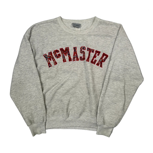Mcmaster I.A.Bedford Sweatshirt - Large Grey Cotton Blend