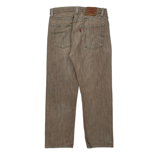 501 Levis Jeans - 30W 29L Brown Cotton