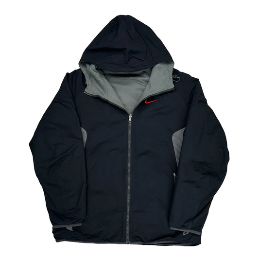 Y2K Nike Reversible Windbreaker - XL Black Polyester