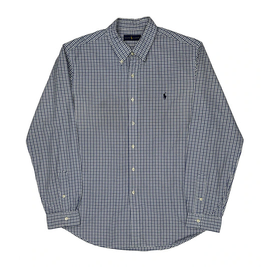 Ralph Lauren Checked Shirt - XL Blue Cotton