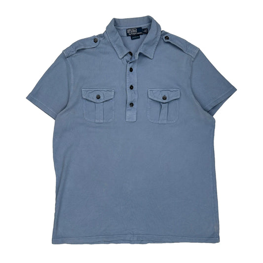 Polo By Ralph Lauren Polo Shirt - Large Blue Cotton