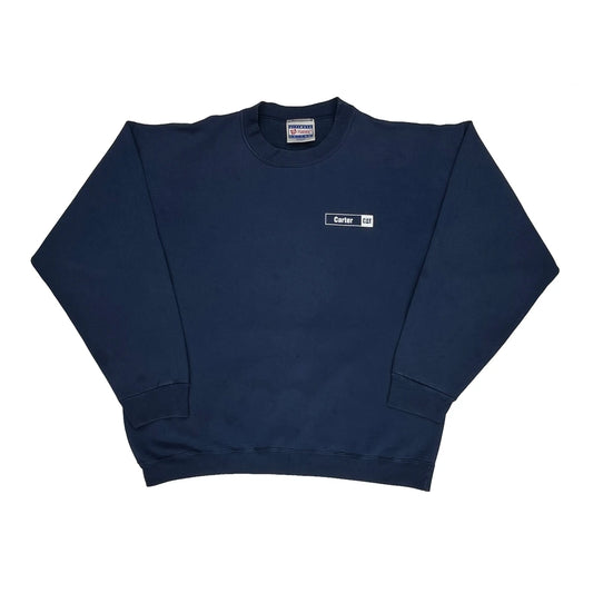 Hanes Sweatshirt - Large Navy Cotton