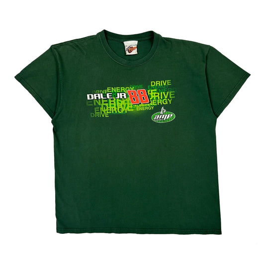 Dale Jr Winners Circle Nascar T-Shirt - XL Green Cotton