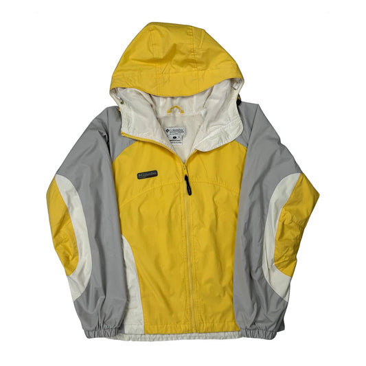 Columbia Windbreaker - Large Yellow Polyester