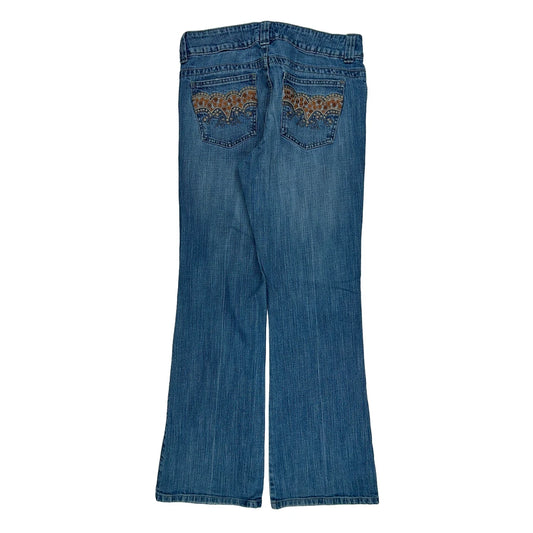 Unbranded Flared Jeans - 32W UK 12 Blue Cotton