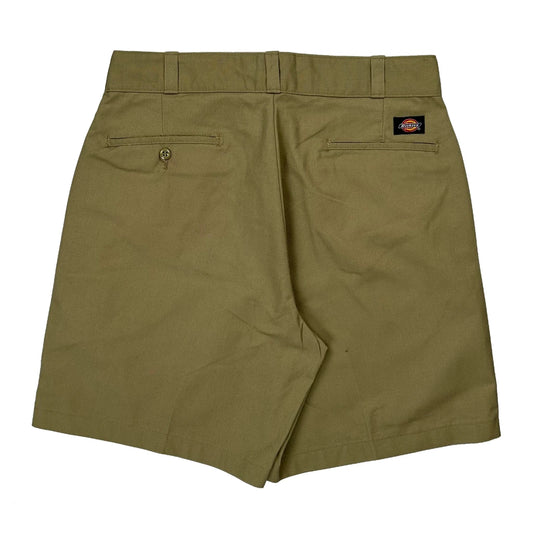 Dickies Chino Shorts - 32W 7L Khaki Polyester Blend
